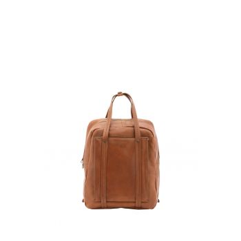 Rucsac unisex de piele cu manere
