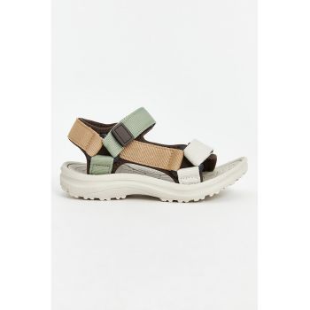 Sandale textile cu talpa plata