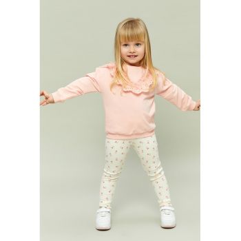 Set de bluza si pantaloni cu imprimeu - 2 piese