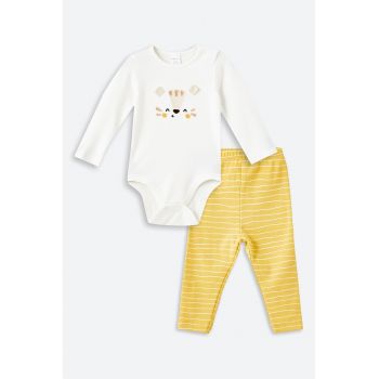 Set de colanti si body cu model - 2 Piese