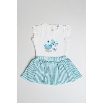 Set de fusta din amestec de bumbac si tricou