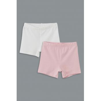 Set de pantaloni scurti din amestec de bumbac - 2 piese