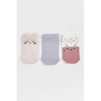 Set de sosete scurte din amestec de bumbac - 3 piese