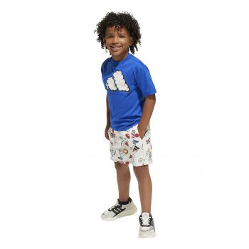 Set de tricou si pantaloni scurti cu imprimeu - 2 piese