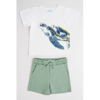 Set de tricou si pantaloni scurti de bumbac