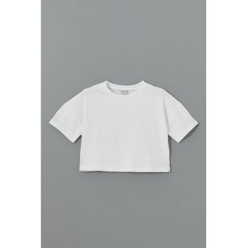 Tricou crop de bumbac