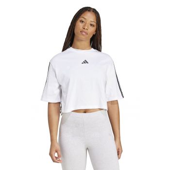 Tricou crop lejer cu logo