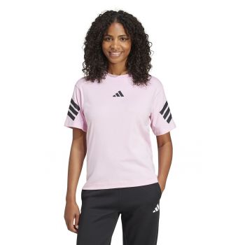 Tricou cu decolteu la baza gatului si detalii logo
