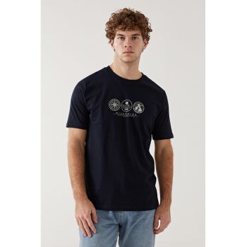 Tricou cu imprimeu grafic frontal