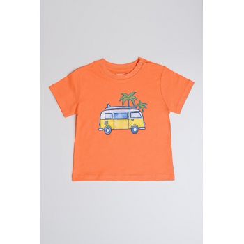 Tricou de bumbac cu imprimeu grafic