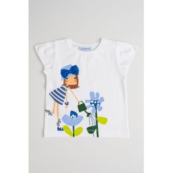 Tricou de bumbac cu imprimeu grafic