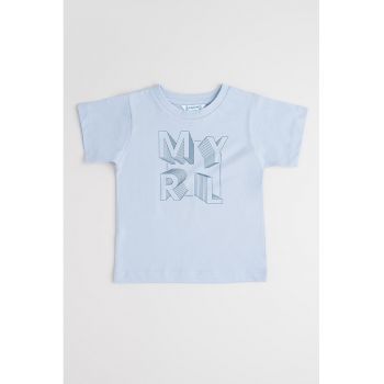 Tricou de bumbac cu imprimeu logo