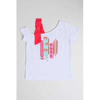Tricou din bumbac cu imprimeu grafic