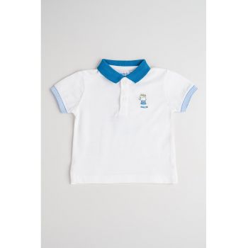 Tricou polo cu imprimeu grafic