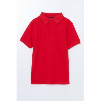 Tricou polo de bumbac pique
