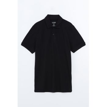 Tricou polo din bumbac pique
