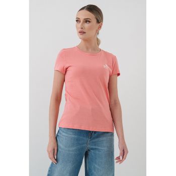 Tricou slim fit cu decolteu rotund