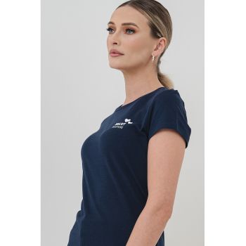 Tricou slim fit cu decolteu rotund