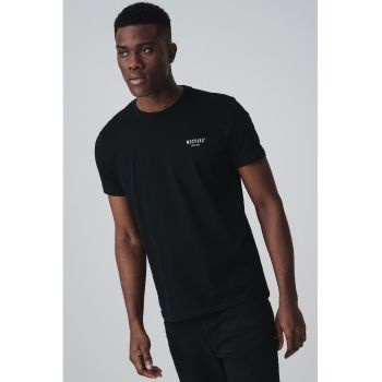 Tricou slim fit cu logo discret Austin