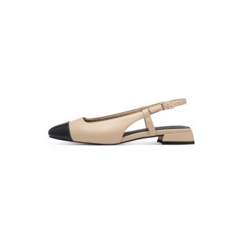 Balerini slingback din piele ecologica