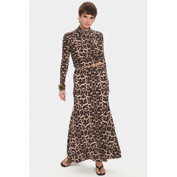 Bluza crop cu animal print