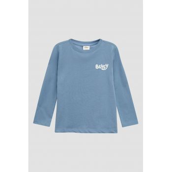 Bluza de bumbac cu imprimeu grafic