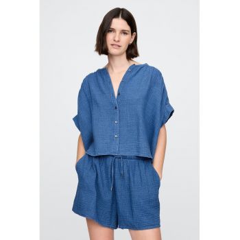 Bluza uni cu maneci scurte
