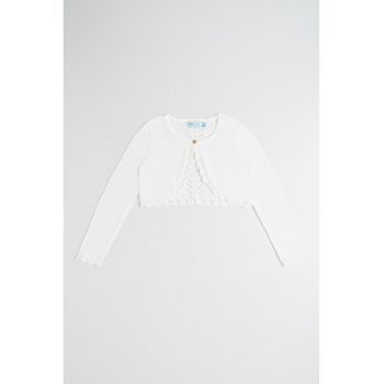 Cardigan crop tricotat fin
