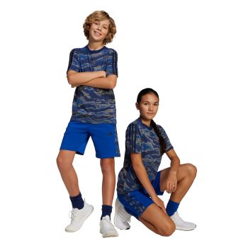 Pantaloni scurti din amestec de bumbac cu model camuflaj