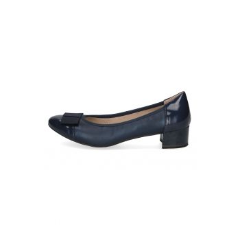Pantofi de piele cu toc masiv