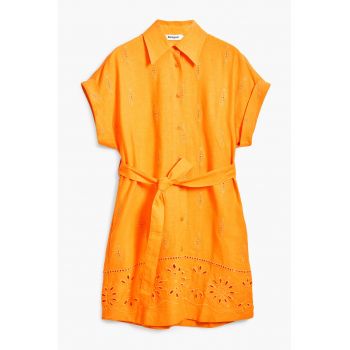 Rochie-camasa cu maneci scurte