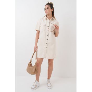 Rochie-camasa cu nasturi
