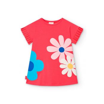 Rochie cu croiala in A si imprimeu grafic