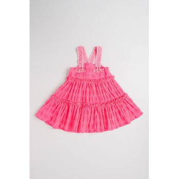 Rochie cu croiala in A si volane