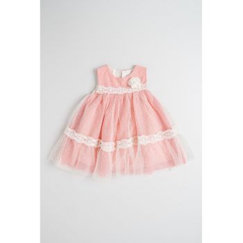 Rochie evazata cu dantela crosetata