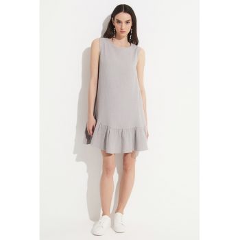 Rochie fara maneci din in