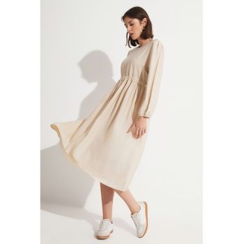 Rochie midi cu croiala in A
