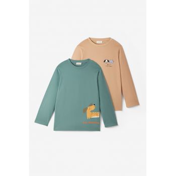 Set de bluze din bumbac - 2 piese