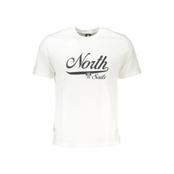 Tricou barbati - cu imprimeu cu logo -