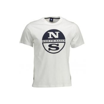 Tricou barbati - cu imprimeu cu logo - Regular fit -  Alb -