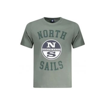 Tricou barbati - cu imprimeu cu logo si text - Regular fit -
