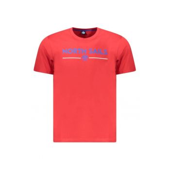 Tricou barbati cu maneca scurta - cu imprimeu cu logo - Regular fit -