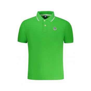 Tricou polo barbati - cu mini logo brodat si detalii pe guler - Regular fit -