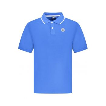 Tricou polo barbati - cu mini logo brodat si detalii pe guler - Regular fit -