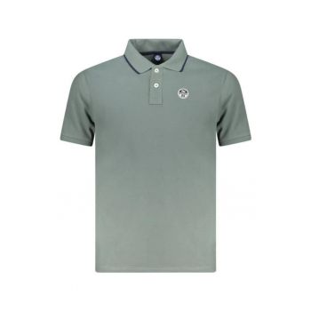 Tricou polo barbati - cu mini logo brodat si detalii pe guler - Regular fit -