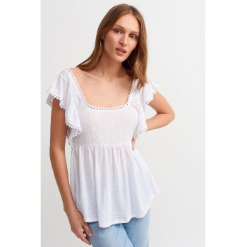 Bluza cu decolteu patrat