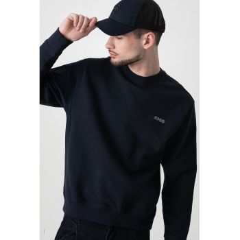 Bluza de trening din bumbac cu broderie logo