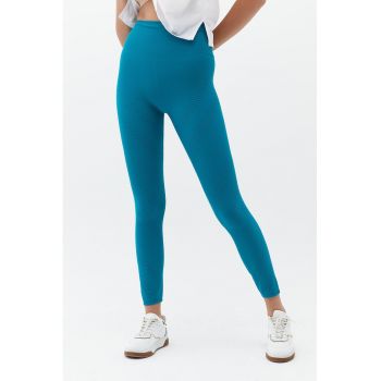 Colanti crop cu talie inalta