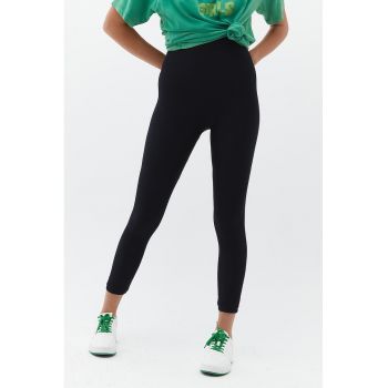 Colanti crop cu talie inalta