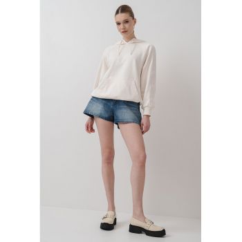 Hanorac din bumbac cu maneci raglan